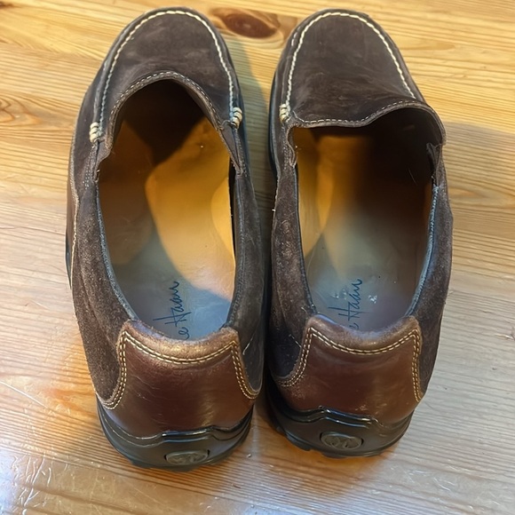 Cole Haan Venetian suede Leather Loafers, Size 10M, Brown main image 9